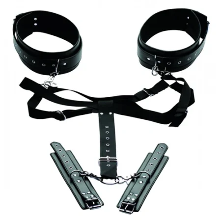 L'Imbrago Coscia con Polsini Master Series offre un restraint bondage versatile per esperienze indimenticabili.