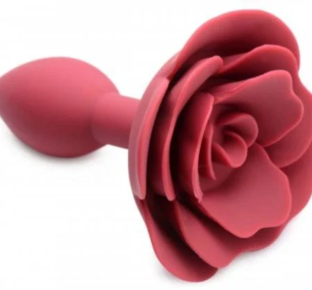 Master Series Booty Bloom Silicone Anal Plug With Rose A high-quality image of the Rose-shaped anal plug.