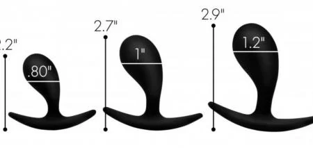 Il set Dark Droplets di Master Series offre un'elegante esplorazione del piacere anale sicuro e graduale con il suo design curvo.