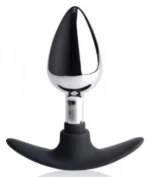 Master Series Dark Invader Anal Plug Metal With Silicone - Medium. Unlock new levels of pleasure with the Dark Invader Anal Plug.