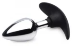 Master Series Dark Invader Anal Plug Metal With Silicone - Medium. Unlock new levels of pleasure with the Dark Invader Anal Plug.