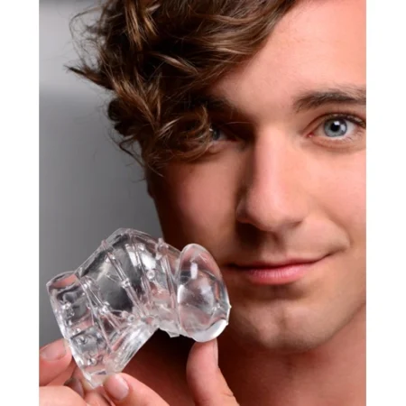 Master Series Detained 2.0 - Restrictive Studded Chastity Cage A high-quality image of the Restrictive Studded Chastity Cage.