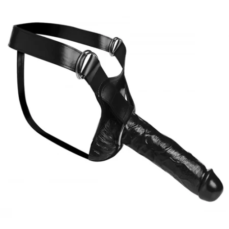 Master Series Infiltrator Hollow Strap-on Dildo. Experience pleasure like never before with the Infiltrator Hollow Strap-on Dildo.