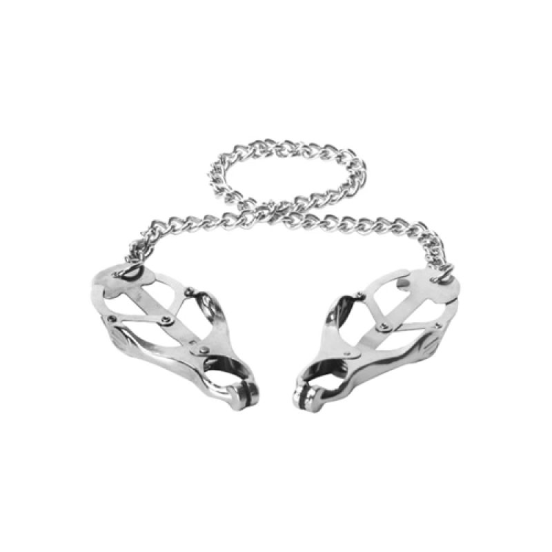 Master Series Sterling Monarch Nipple Vice. Elevate your BDSM experience with the Sterling Monarch Nipple Vice from Master Series.