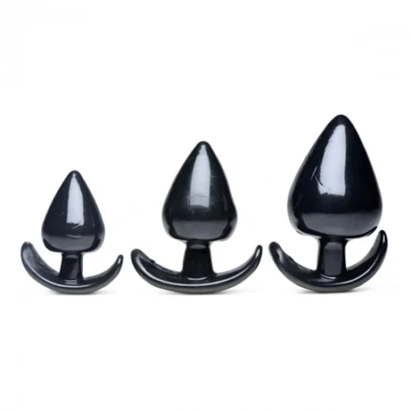 Master Series Triple Spades 3-piece Anal Plug Set A high-quality image of the Triple Spades Anal Plug Set.