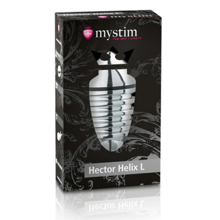 Mystim Hector Helix L E-stim Butt Plug The Hector Helix L E-stim Butt Plug from Mystim offers a unique combination of anal penetration and electro stimulation.