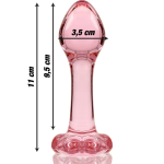 Nebula Series Model 2 - Glass Anal Plug - 11 X 3