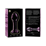 5 cm - Pink Experience luxury with the Nebula Series Glass Anal Plug.