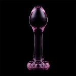 5 cm - Pink Experience luxury with the Nebula Series Glass Anal Plug.