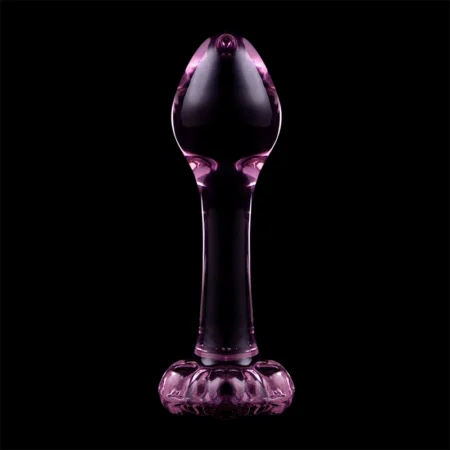 5 cm - Pink Experience luxury with the Nebula Series Glass Anal Plug.