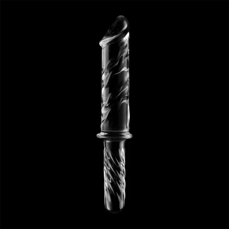 Il Dildo in Vetro Trasparente Nebula Series offre un'esperienza di lusso con il suo vetro borosilicato sicuro e ipoallergenico.