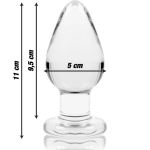 Nebula Series Model 3 - Anal Plug - 11 X 5 cm - Clear The Nebula Series Glass Anal Plug delivers a luxurious