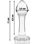 5 cm - Clear The Nebula Series Glass Anal Plug is a luxury intimate accessory