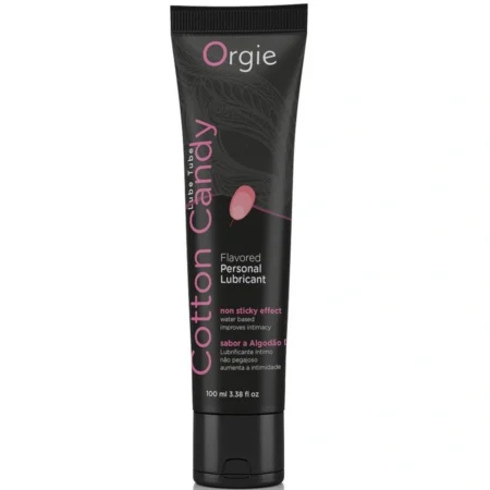 Orgie Cotton Candy Water Based Lube 100 ml. Orgie's Cotton Candy Water Based Lube is a delightful intimate gel that enhances your pleasure and intimacy.