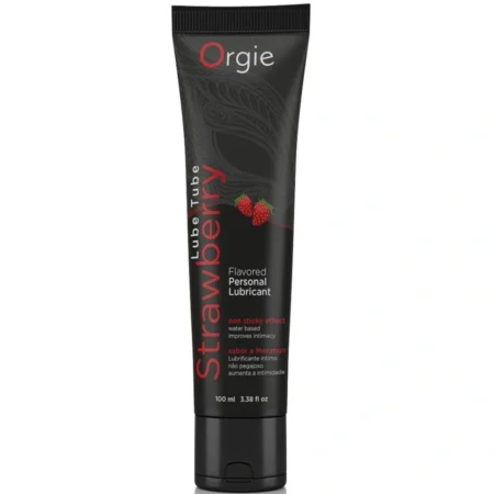 Orgie Strawberry Water Based Lube 100 ml The Orgie Strawberry Water Based Lube is a kissable