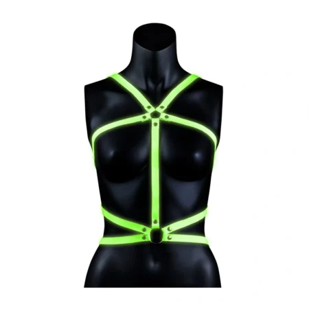 Scopri il futuro del bondage con l'imbracatura per il corpo fluorescente di Ouch!