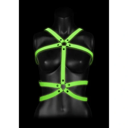 Scopri il futuro del bondage con l'imbracatura per il corpo fluorescente di Ouch!