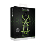 Ouch! Body-Covering Harness - Glow in the Dark (available in Black and Green) A high-quality image of the Glowing in the dark Body Harness.