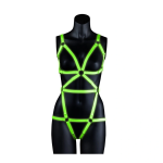 Ouch! Body-Covering Harness - Glow in the Dark (available in Black and Green) A high-quality image of the Glowing in the dark Body Harness.