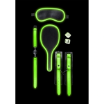 Il Kit Bondage Fluo al Buio di Ouch! trasforma i tuoi giochi di bondage notturni con un effetto luminoso unico