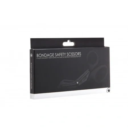 Ouch! Bondage Safety Scissor - Black. Experience safe bondage play with Ouch! Bondage Safety Scissors.