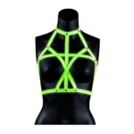 Ouch! Bra Harness - Glow in the Dark (available in Black and Green) The Ouch! Glow in the Dark Bra Harness is perfect for those seeking to add a fun twist to their bondage play.