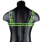 Ouch! Buckle Harness - Glow in the Dark (available in Black and Green) A high-quality image of the authentic bondage harness.