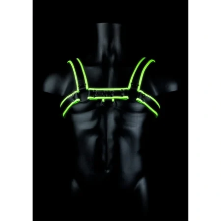 Chest Bulldog Harness - Glow in the Dark - L/XL.