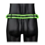 Ouch! Jockstrap with Buckle - Glow in the Dark (available in Green) A high-quality image of the fluorescent underwear for man.