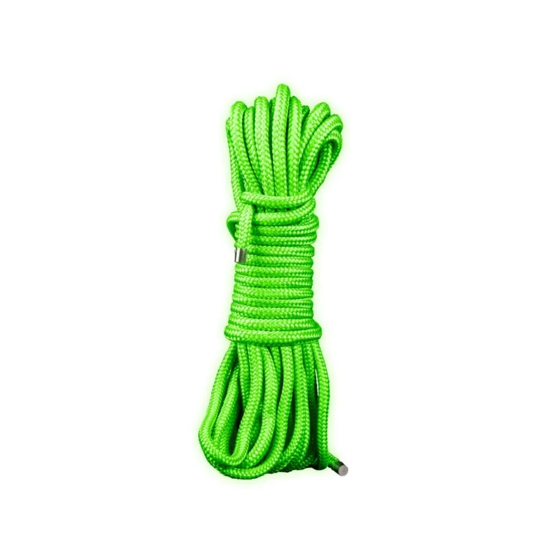 Esplora il bondage autentico con la Corda Fluorescente Ouch! che brilla