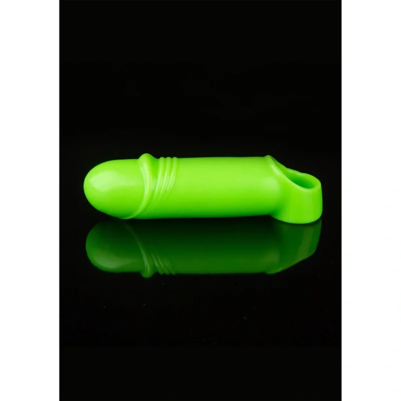 Ouch! Smooth Thick Stretchy Penis Sheath - Glow in the Dark A high-quality image of the glow-in-the-dark penis sheath.