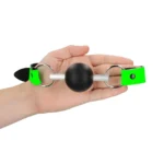 Ouch! Solid Ball Gag - Glow in the Dark A high-quality image of the Glow in the dark ball gag.