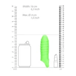 Scopri l'innovativa Guaina per Pene Spessa Estensibile a Spirale di Ouch! che si illumina al buio per un'esperienza unica.