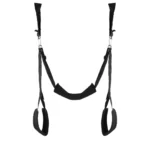 Ouch! Over the Door Swing - Black This sex swing enhances your intimate moments