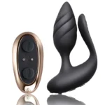 Rocks-off Cocktail - Remote Control Plug (available in Black and Purple) A high-quality image of the Remote Controlled Couples plug.