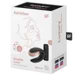 Satisfyer Double Love (available in Black and Blue and White) A high-quality image of the luxurious couples vibrator.