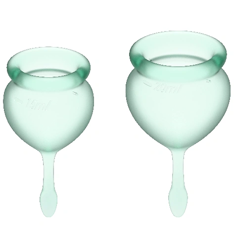 Satisfyer Feel Good Menstrual Cup Light Green 15+20ml Satisfyer Feel Good Menstrual Cup Light Green 15+20ml