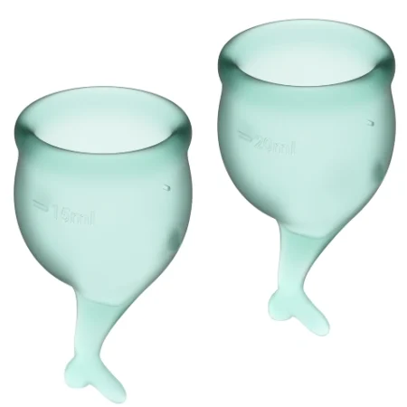 Satisfyer Feel Secure Menstrual Cup Dark Green 15+20ml