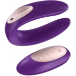 Esplora il piacere condiviso con il vibratore di coppia con telecomando Satisfyer Partner Toy Plus.