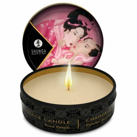 Shunga Mini Caress By Candlelight Massage Candle Rose. Experience the ultimate intimacy with the Mini Caress By Candlelight Massage Candle in Rose.