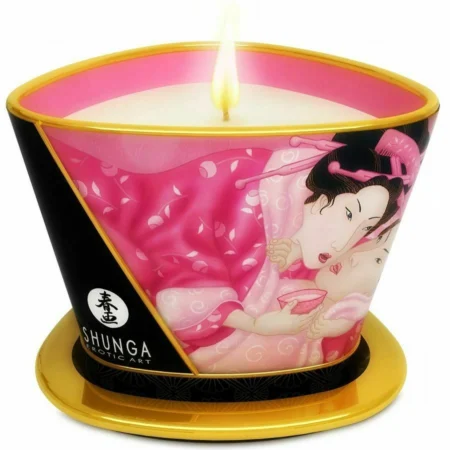 La Mini Caress: Candela per Massaggi Afrodisia di Shunga si trasforma in un olio caldo e nutriente