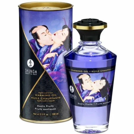 Esplora un mondo di piacere con l'Olio Riscaldante Afrodisiaco di Shunga