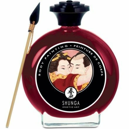 Shunga Body Painting Strawberries And Champagne. Transform your intimate moments with Shunga's Body Painting Strawberries and Champagne.