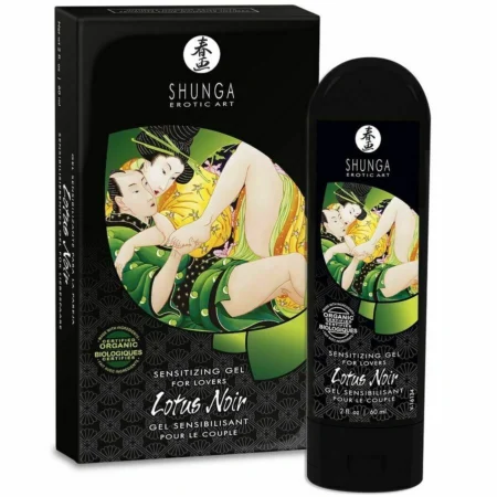 Shunga Cream Making Sensitive Black Lotus 60ml A high-quality image of the certified organic intimate gel.