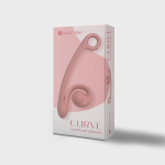 SNAIL VIBE Curve (available in Black and Cerise and Pink and Purple) A high-quality image of the Snail Vibe Curve stimulator vibrator.
