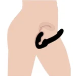 Strap U Evoke Vibrating Strapless Strap-on - Black. Experience unparalleled pleasure with the Evoke Vibrating Strapless Strap-on.