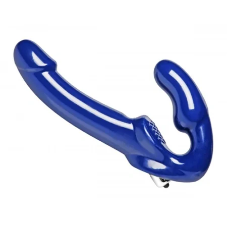 Strap U Revolver II Vibrating Strapless Strap On Dildo A high-quality image of the vibrating strapless strap on.