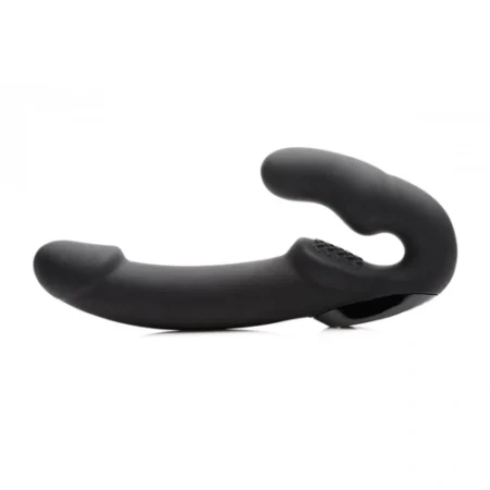 Strap U Urge Strapless Strap-on Vibrator - Black. Experience hands-free pleasure with the Urge strapless strap-on vibrator.