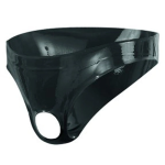 Gli slip in lattice uomo con apertura di The Latex Collection offrono una vestibilità audace e confortevole