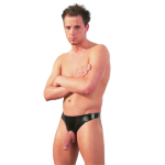 Gli slip in lattice uomo con apertura di The Latex Collection offrono una vestibilità audace e confortevole